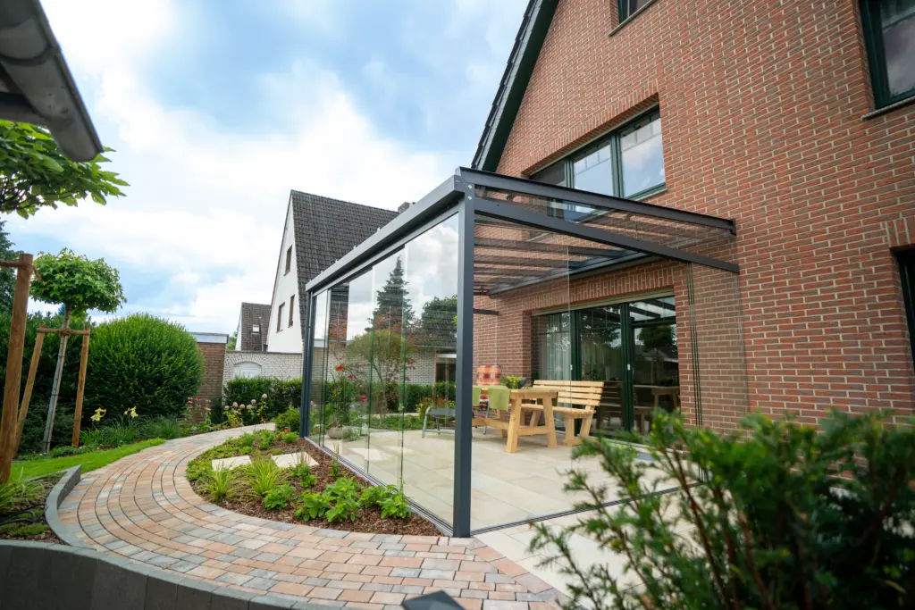 Varianda Terrasse Möbel Überdachung Steinweg